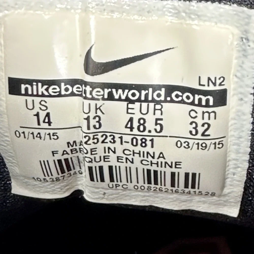 Nike CJ3 Flyweave Trainer Georgia Peach Sneaker  Men's Shoes‎ Size 14 725231-081